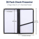 TheLAShop 5"x9" Clear Check Presenter with Pocket Bill Holders 30ct/pk Image