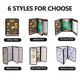 TheLAShop Legal Clear Menu Covers 8-1/2"x14" Wine Red Trim - 30ct. Image