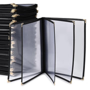 TheLAShop 8-1/2"x11" Clear Restaurant Menu Covers, Book Style 10-View 40ct/pk Image