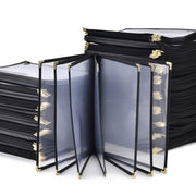 TheLAShop 8-1/2"x11" Clear Restaurant Menu Covers, Book Style 14-View 20ct/pk Image