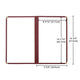 TheLAShop 8-1/2"x14" Clear Restaurant Menu Cover Folder Red Image