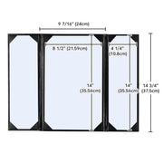 TheLAShop 8-1/2"x14" PU Leather Menu Cover Holders 5ct/pk Image