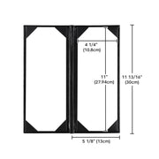 TheLAShop 4-1/4"x11" PU Leather Menu Cover Wine List Drinks Menu 5ct/pk Image