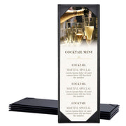 TheLAShop 4-1/4"x14" PU Leather Menu Cover Wine List Drinks Menu 5ct/pk, Single-View Image