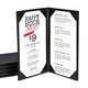 TheLAShop 4-1/4"x11" PU Leather Menu Cover Wine List Drinks Menu 5ct/pk, 5x9in Book Style 2-View Image