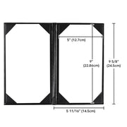 TheLAShop 5"x9" PU Leather Menu Cover Drinks Cocktail Menu 5ct/pk Image