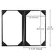 TheLAShop 5"x9" PU Leather Menu Cover Drinks Cocktail Menu 5ct/pk Image