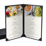 TheLAShop 8-1/2"x14" PU Leather Menu Cover Holders 5ct/pk, Book Style 2-View Image