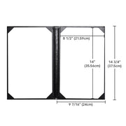 TheLAShop 8-1/2"x14" PU Leather Menu Cover Holders 5ct/pk Image