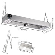 TheLAShop 24 in. Food Heater Strip Warmer 110V 900W Image