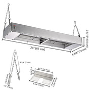 TheLAShop 24 in. Food Heater Strip Warmer 110V 900W Image