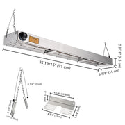 TheLAShop 36 in. Food Heater Strip Warmer 110V 1000W Image