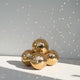 TheLAShop Gold Disco Ball for Garden Wedding Corporate Gala, 7in 4ct. Image