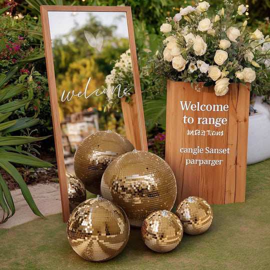 TheLAShop Mirror Disco Ball Wedding Event Decor (7",12",16",20",24"opt)