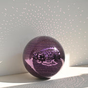 TheLAShop 16" Big Disco Ball Hanging Centerpiece for 8-12ft Ceiling, Purple Image
