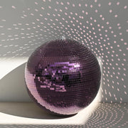 TheLAShop Mirror Disco Ball Wedding Event Decor (7",12",16",20",24"opt), 20in Purple Image