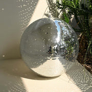TheLAShop 20" Giant Disco Ball Hanging Centerpiece for 10-12ft Ceiling, Silver Image