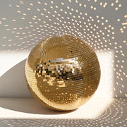 TheLAShop Mirror Disco Ball Wedding Event Decor (7",12",16",20",24"opt), 20in Gold Image
