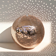 TheLAShop 20" Giant Disco Ball Hanging Centerpiece for 10-12ft Ceiling, Rose Gold Image