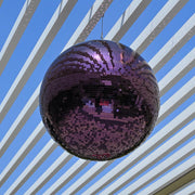 TheLAShop Mirror Disco Ball Wedding Event Decor (7",12",16",20",24"opt), 24in Purple Image