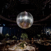 TheLAShop 24" Giant Disco Ball Hanging Centerpiece for 10-14ft Ceiling Image