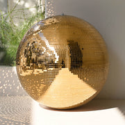 TheLAShop Gold Disco Ball for Garden Wedding Corporate Gala, 24in Image
