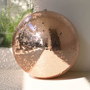 TheLAShop Mirror Disco Ball Wedding Event Decor (7",12",16",20",24"opt), 24in Rose Gold Image