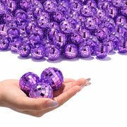 TheLAShop 1.6-in Small Disco Balls Wedding Event Decor 120ct, Purple Image