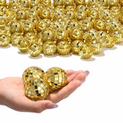 TheLAShop 1.6-in Small Disco Balls Wedding Event Decor 120ct, Gold Image