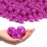 TheLAShop 1.6-in Small Disco Balls Wedding Event Decor 120ct, Magenta Image