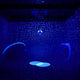 TheLAShop 16" Rotating Mirror Disco Ball with 8 RGB Spotlights, for Nightclub, Ballroom, & Events Image