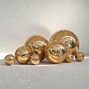 TheLAShop Gold Disco Ball for Garden Wedding Corporate Gala, 5-Size Combo Image
