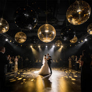 TheLAShop Gold Disco Ball for Garden Wedding Corporate Gala Image