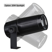 TheLAShop 16" Rotating Mirror Disco Ball with 8 RGB Spotlights, for Nightclub, Ballroom, & Events Image