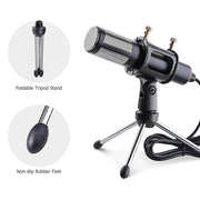 TheLAShop Studio Condenser Microphone Mic USB Set w/ Tripod Stand Image