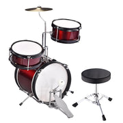 TheLAShop 3 Piece Kid's Drum Set with Cymbal Drum Throne Image