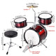 TheLAShop 3 Piece Kid's Drum Set with Cymbal Drum Throne Image