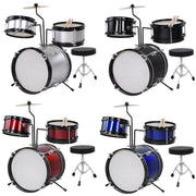 TheLAShop 3 Piece Kid's Drum Set with Cymbal Drum Throne Image