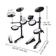 TheLAShop Mesh Electric Drums Set with Headphones Image