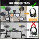 TheLAShop Mesh Electric Drums Set with Headphones Image