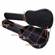 TheLAShop 41" Acoustic Guitar Carrying Case Hardshell w/ Lock