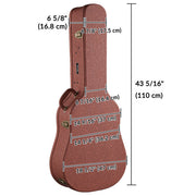 TheLAShop Backpack Guitar Case with Stand for Acoustic Guitar Image