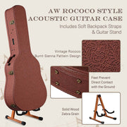 TheLAShop 41" Acoustic Guitar Carrying Case Hardshell w/ Lock Image