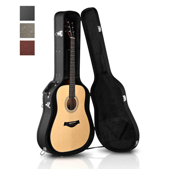 TheLAShop 41" Acoustic Guitar Hard Case - Case Only or Stand+Straps Kit