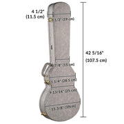 TheLAShop Backpack Electric Guitar Case with Stand for LP-Style Guitars Image