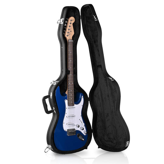 TheLAShop Stratocaster Electric Guitar Hardshell Case with Lock