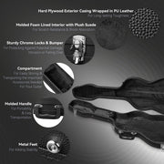 TheLAShop Stratocaster Electric Guitar Hardshell Case with Lock Image