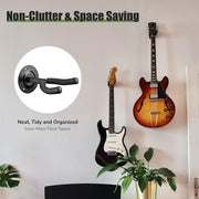 TheLAShop 8 Pcs Wall Mount Guitar Bass Hanger Holder Hook Display