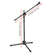 TheLAShop Mic Stand Boom Arm Adjustable Height 2'8" to 5'11"