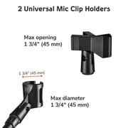 TheLAShop Mic Stand Boom Arm Adjustable Height 2'8" to 5'11" Image